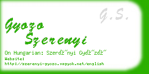 gyozo szerenyi business card